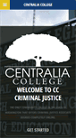 Mobile Screenshot of criminaljustice.centralia.edu