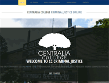 Tablet Screenshot of criminaljustice.centralia.edu